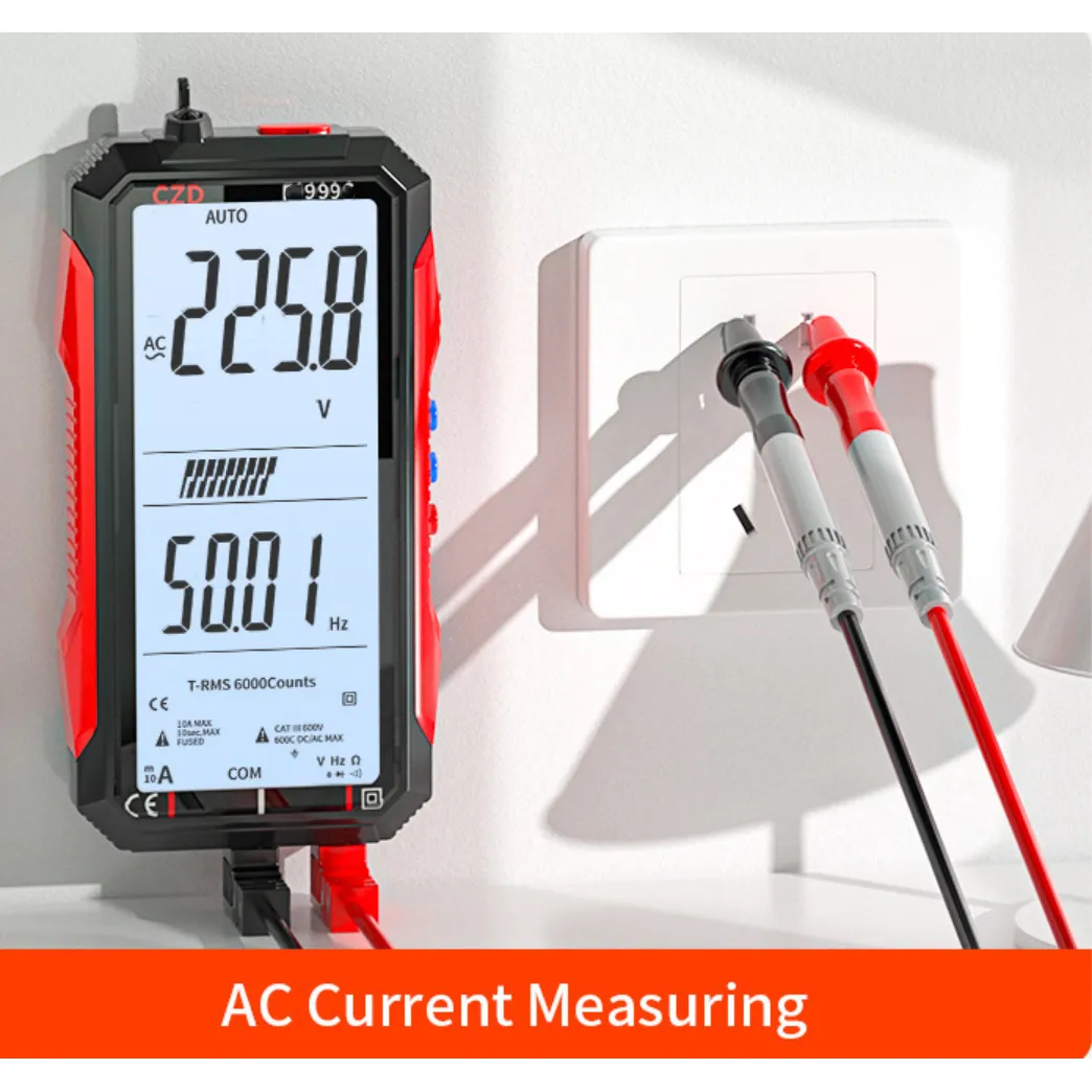 Rechargeable Large-Screen Digital Multimeter | High-Precision Smart Auto-Ranging Digital Multimeter